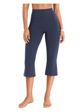 High Waist Capri Scrunch Booty Lifting Yoga Pants Flare Leg